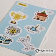 Этикетки произвольной формы (на листе)