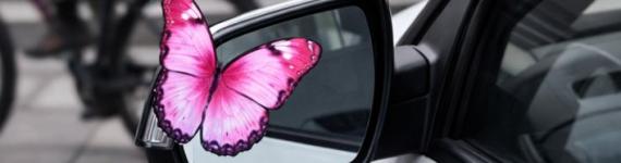 Необычные буклеты-флаеры в форме бабочек